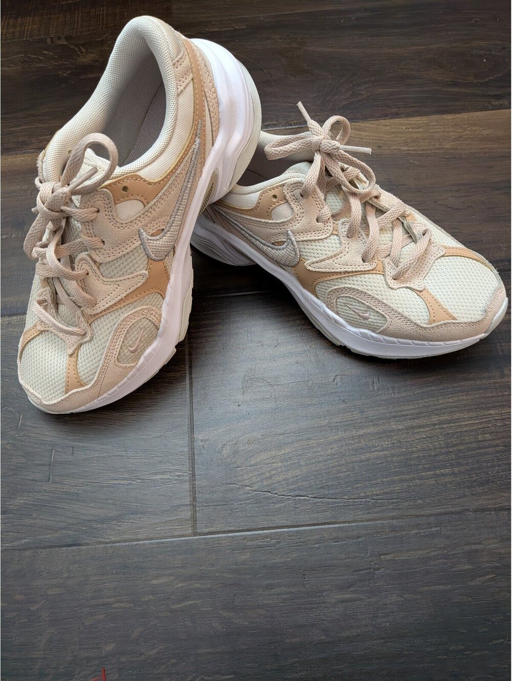 Nike AL8 Women's Sneakers Size 7 Cream Beige Y2K/ 90s style shoes - Picture 2 of 7
